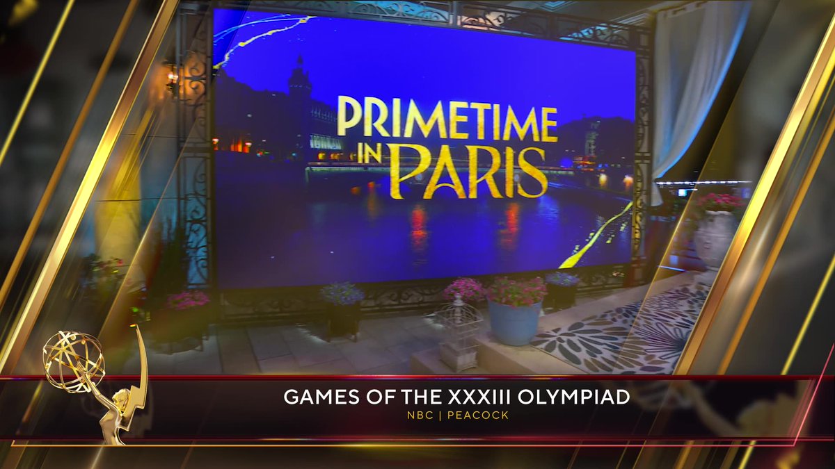 The #SportsEmmys Award for Outstanding Technical Team Studio goes to Games of the XXXIII Olympiad (<a href="/NBCSports/">NBC Sports</a> <a href="/peacock/">Peacock</a>).