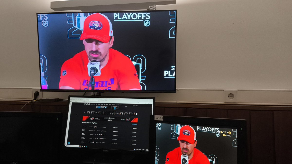 Juntem-se a mim na Sporttv 3 para a tão aguardada final da Conferência Este! Os Carolina Hurricanes recebem o jogo 1 deste grande embate frente aos Florida Panthers. Façam-me companhia, até já! #NHLnaSporttv