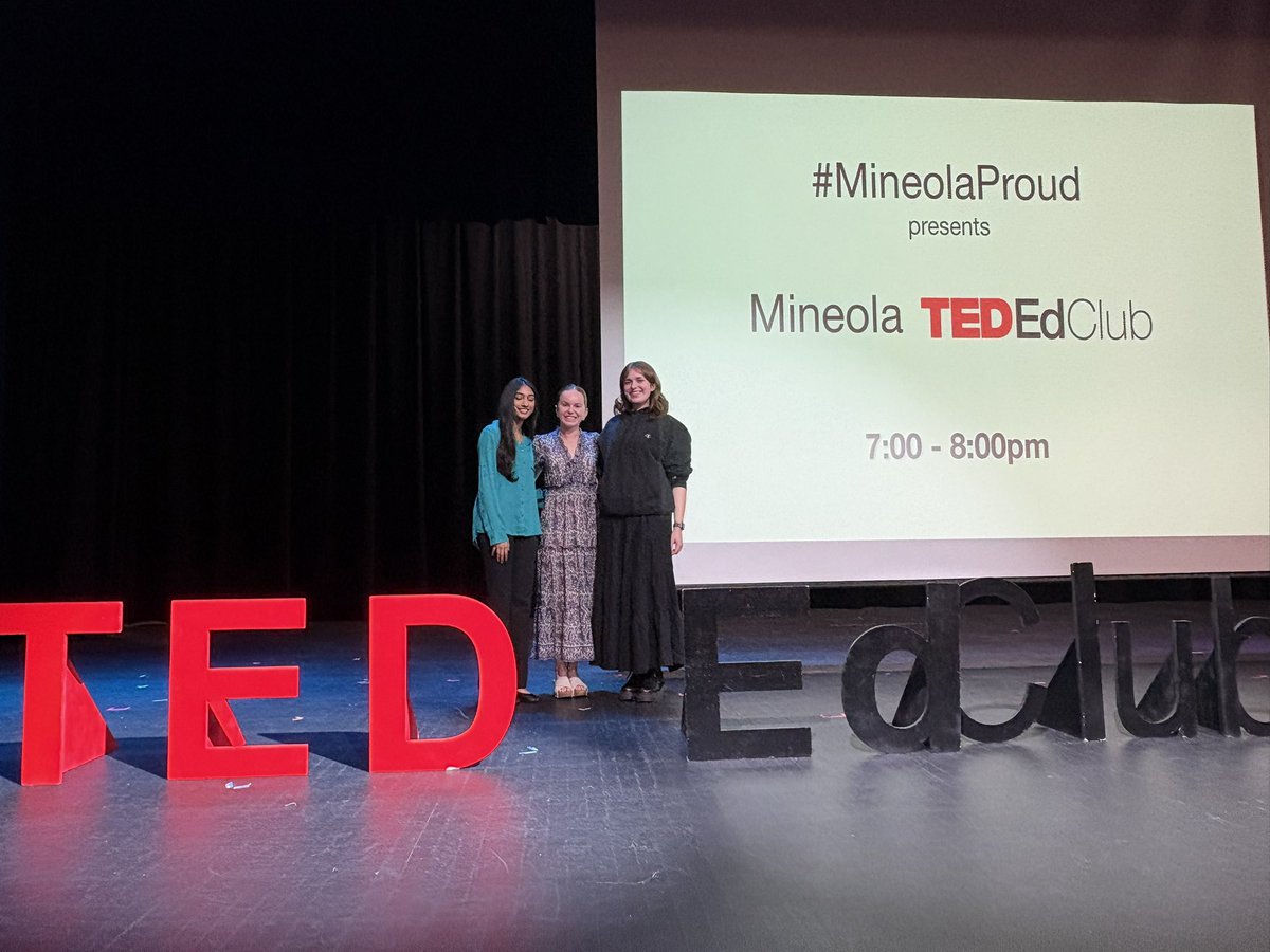 Another successful #MineolaProud Night!! ⭐️TED Talkers from Hampton, Meadow, Jackson, MMS, and MHS came together to showcase their big ideas 💡 <a href="/MineolaUFSD/">Mineola UFSD</a>