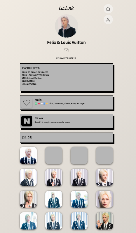 modest_stay's tweet photo. Hi! I’ll try to gather all the links related to the @LouisVuitton Women’s Cruise 2026 Show to make it easier to navigate and interact with everything. Hopefully, this site will make things a bit easier for someone. 

https://t.co/qWBXZGwFuH 

#FELIXxLouisVuitton 
#LVCRUISE26 https://t.co/fjYlKDqUvW
