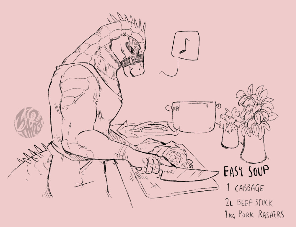 Zinthings's tweet photo. makin this soup today so have a repost

#dislytefanart https://t.co/ghOkEIh0Vk