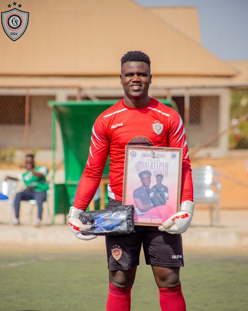 ColleyStarsFC's tweet photo. SAFE HANDS REWARDED✋🥇

The Stars’ ever-reliable shot-stopper, Hassan Gomez, has been named the BASS THE BOSS Division 2 April Goalkeeper of the Month – a well-deserved recognition for his stellar form between the sticks.

#TheStars #SafeHands #GoalkeeperOfTheMonth #ColleyStars https://t.co/fnyKdGvRlD