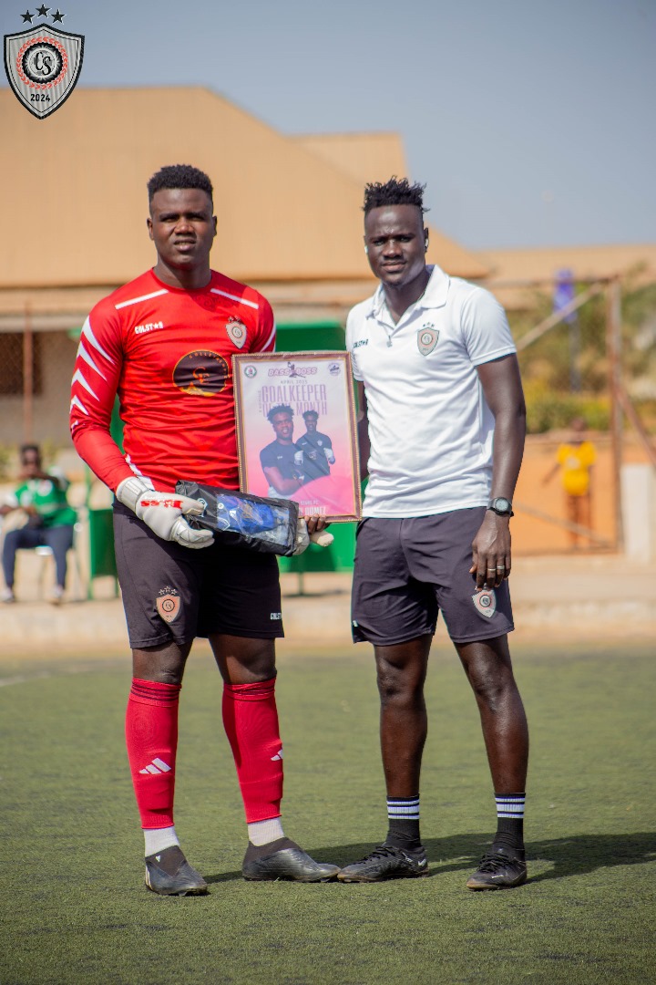 ColleyStarsFC's tweet photo. SAFE HANDS REWARDED✋🥇

The Stars’ ever-reliable shot-stopper, Hassan Gomez, has been named the BASS THE BOSS Division 2 April Goalkeeper of the Month – a well-deserved recognition for his stellar form between the sticks.

#TheStars #SafeHands #GoalkeeperOfTheMonth #ColleyStars https://t.co/fnyKdGvRlD