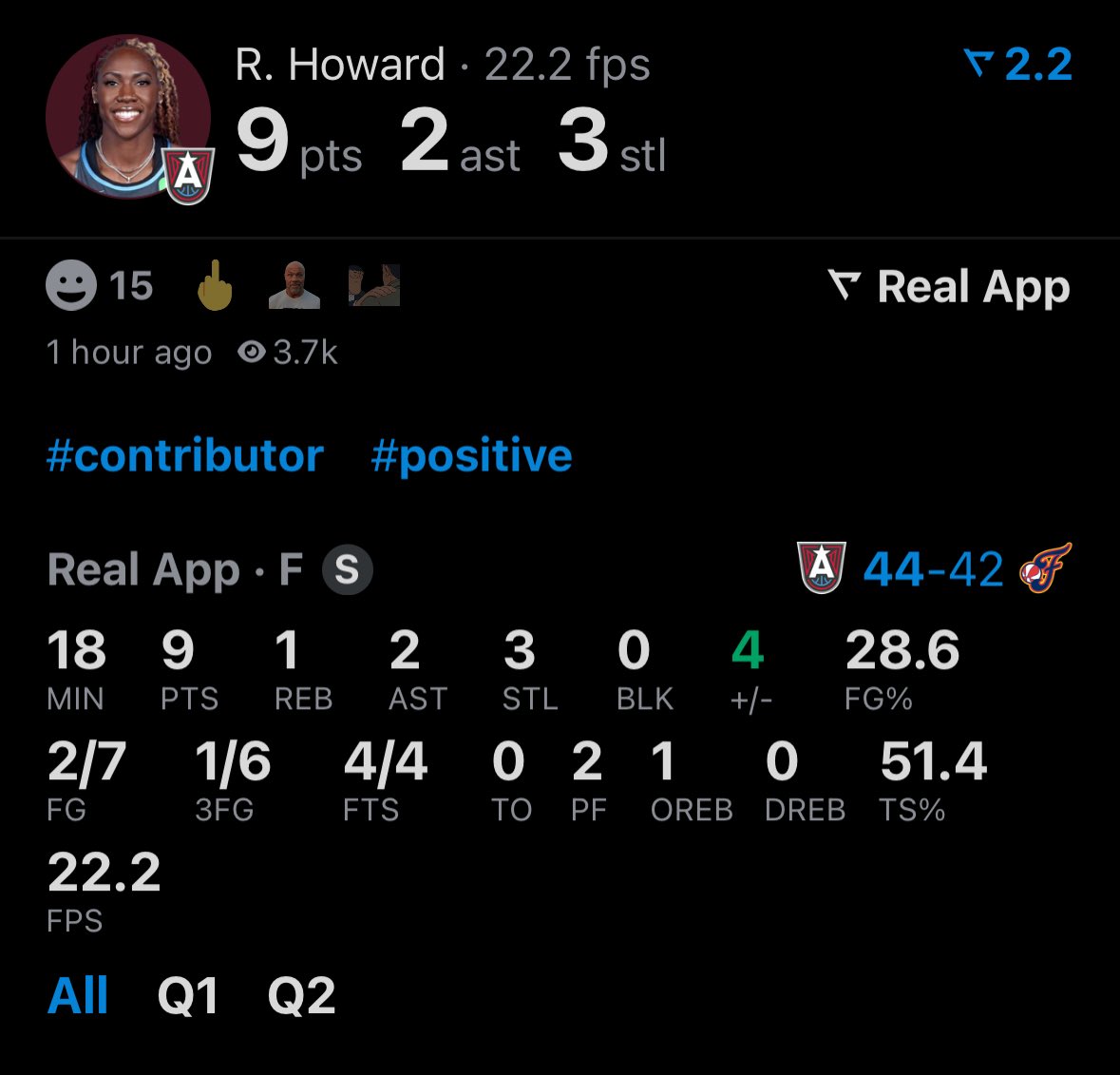 alwaysssaugtss's tweet image. Rhyne Howard doing a bit of everything at the break!
9 PTS | 2 AST | 3 STL | 4/4 FT
Making her presence felt on both ends!

⛓️ #Contributor #PositiveImpact #HalftimeHustle #WNBA
🔥🗝️🧤⛹🏽‍♀️