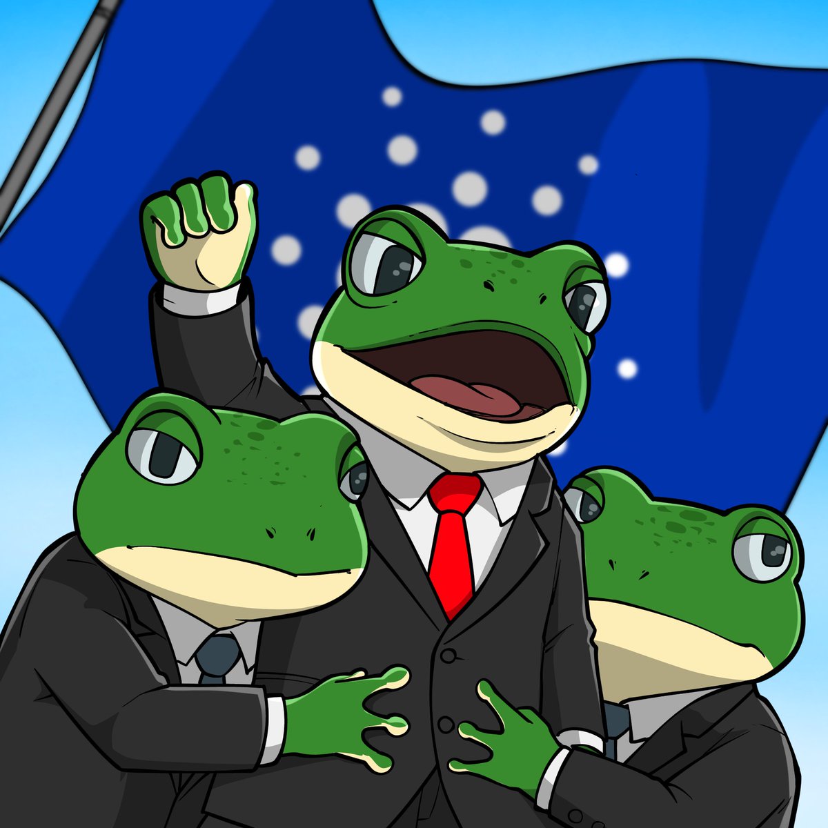 📢We just had our first airdrop 📢

116 recipients
1633 $ADA 
Only 1 TX 👇
0.51 $ADA fee 💸 

Power of Cardano compels you

Just holding Frogs is enough. 
No need to claim, no need to sign anything 🐸 🍻 

Stake to [LEAP] btw 🫂