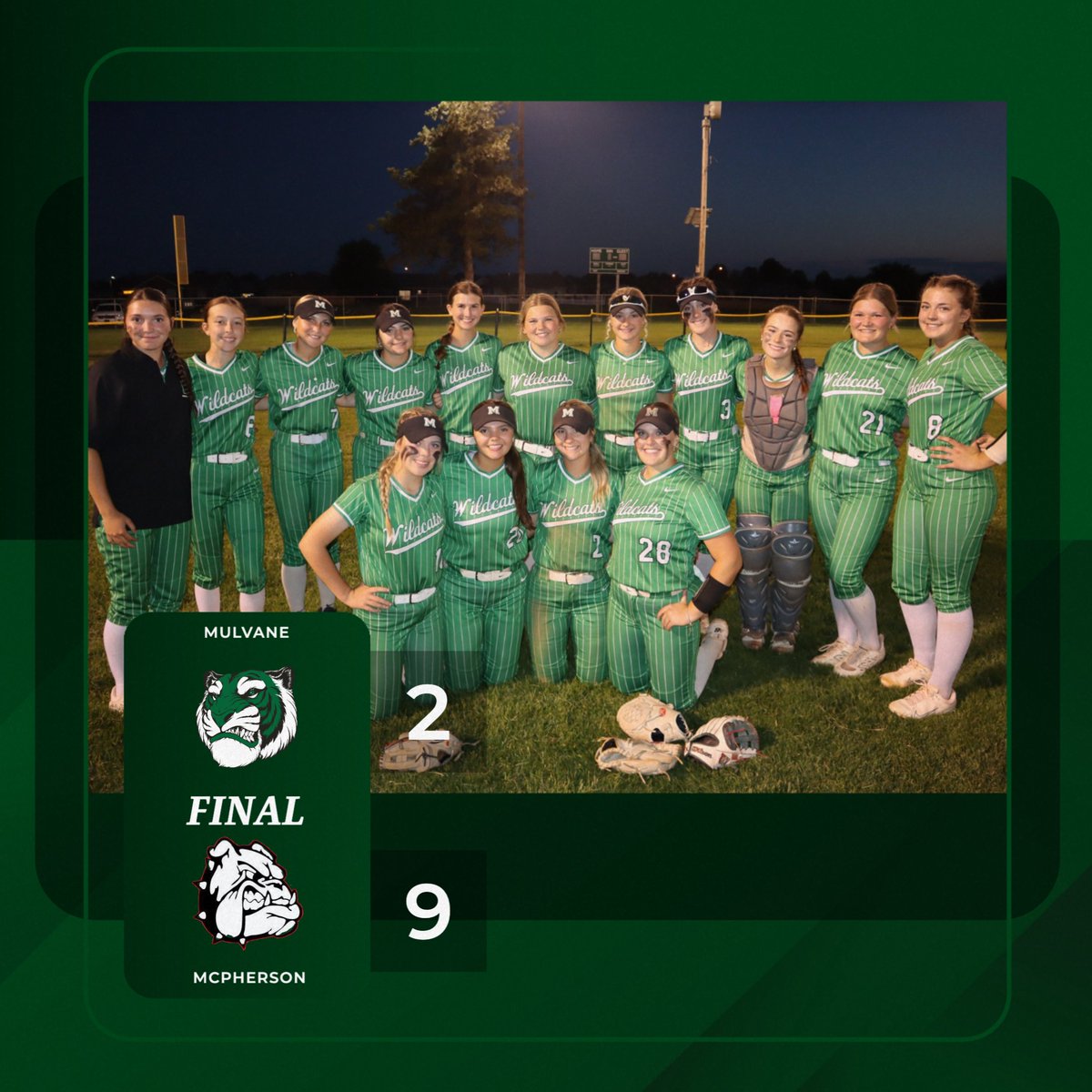 Mulvane Sports (@mulvanesports) on Twitter photo ๐ฅ The Softball girls' season comes to an end after the Cats fall to the top-seed McPherson team. The Wildcats finish with a 16-10 record. Great season, ladies, and thank you to the seniors for your 4 years of dedication to Wildcat Softball!! ๐ <a href="/MulvaneSoftball/">Mulvane Softball</a> ๐ฅ The Softball girls' season comes to an end after the Cats fall to the top-seed McPherson team. The Wildcats finish with a 16-10 record. Great season, ladies, and thank you to the seniors for your 4 years of dedication to Wildcat Softball!! ๐ <a href="/MulvaneSoftball/">Mulvane Softball</a>