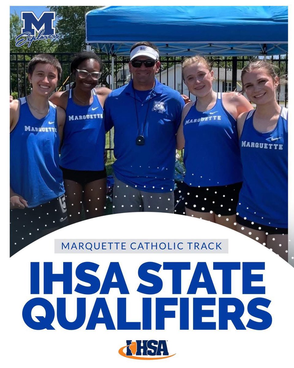 GIRLS TRACK SENDOFF FOR STATE 🏃‍♀️🏃‍♀️
WHERE: Ⓜ️ARQUETTE 
WHEN: 2 o’clock 🕑 
ARRIVAL TIME:1:45
BE THERE 💙💙