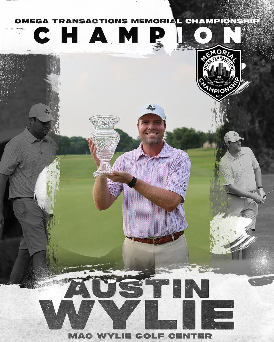 STexasPGA's tweet image. Our Omega Transactions Memorial Champion, Austin Wylie!
The Assistant Professional at Mac Wylie Golf Center, carded an impressive 68-68–136 (-8) on his way to victory.
Thank you to Omega Transactions and our supporting partners for making this event possible.
#STPGA