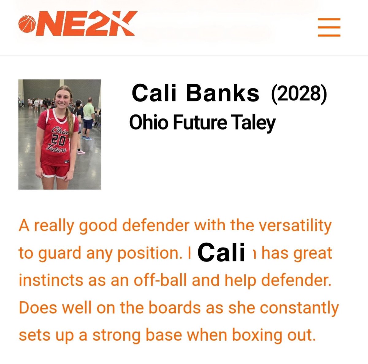 OhioFuture's tweet photo. Great write ups for Ohio Future 2028-Taley NE2K https://t.co/xjcFwhADlz