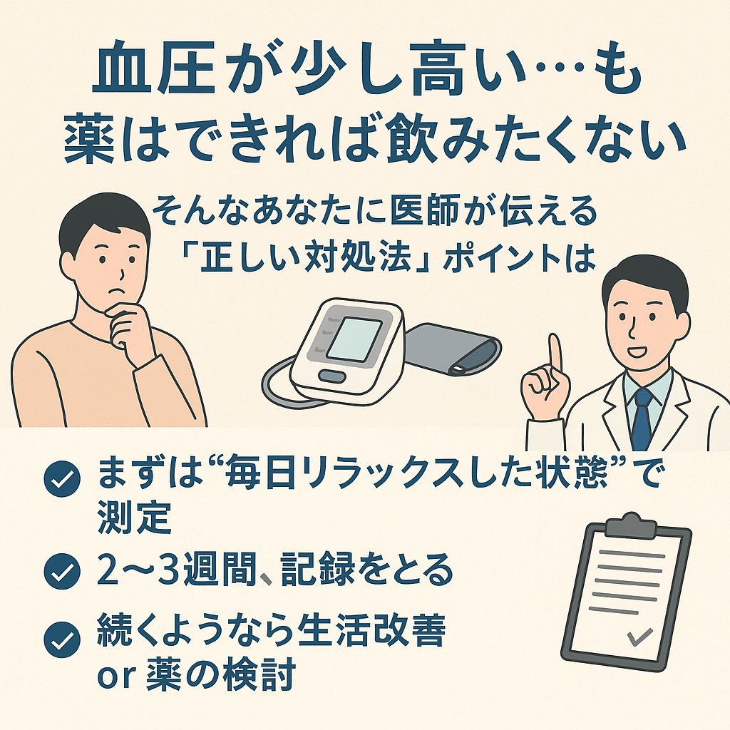 sakinotetsufumi's tweet photo. 血圧が少し高い…でも薬はできれば飲みたくない。
そんなあなたに医師が伝える「正しい対処法」。
ポイントは👇
✔まずは“毎日リラックスした状態”で測定
✔2〜3週間、記録をとる
✔続くようなら生活改善 or 薬の検討
生活改善のコツはこれ👇
🥗 塩分を控える
🥬 カリウム・マグネシウム（海藻・野菜）を増やす
🚶 有酸素運動
🧃 ビーツもおすすめ！
💡「DASH食」で血圧が改善した研究も有名📚
薬を始めるのは最後の選択肢！
まずは日々の習慣から整えてみよう。
#血圧 #高血圧 #健康習慣