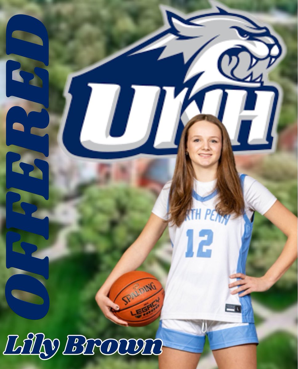 Lily Brown (@lilybrown2027) on Twitter photo I am so excited to share that I have been offered an athletic scholarship after a great conversation with Coach Shoniker at University of New Hampshire!!!
Thank you <a href="/Coachshoniker/">megan shoniker</a> and the UNH Basketball staff for believing in me:)! I am so excited to share that I have been offered an athletic scholarship after a great conversation with Coach Shoniker at University of New Hampshire!!!
Thank you <a href="/Coachshoniker/">megan shoniker</a> and the UNH Basketball staff for believing in me:)!
