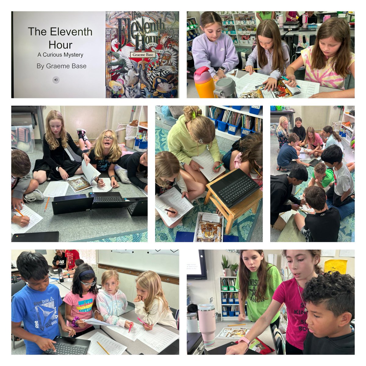Students are highly engaged, actively searching clues, talking and asking questions but it's the productive struggle and deductive reasoning that shines. Ingenious book! <a href="/windsongelem/">Windsong Ranch Elementary</a>