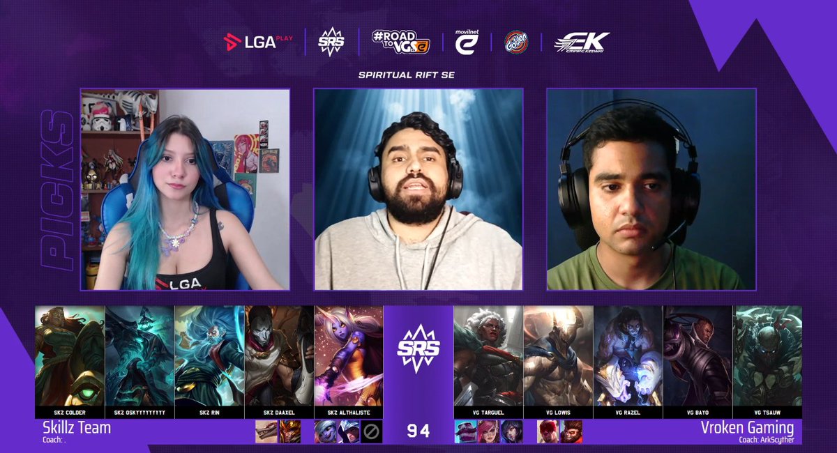 ¡EMPEZAMOS! 🗣

La Grieta del Invocador abre sus caminos al duelo entre los ninjas de <a href="/VrokenGaming/">Vroken Gaming | VG</a> y la escuadra mirandina de <a href="/SkillzTeamVe/">SkillzTeamVe</a>, quienes buscan sobrevivir y demostrar DE QUÉ ESTÁN HECHOS 🔥

#SpiritualRiftSeries2K25 #SRS2K25