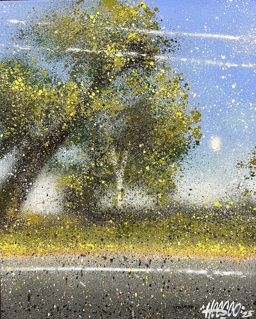 Space2bDesign's tweet photo. Renowned Mongolian-Australian muralist Heesco has donated his stunning spray-painted piece ‘Road Trip’ to our Solidarity Art Auction! 

Known for transforming towns like Yarram into open-air galleries.

Closing Bid and Celebration
May 30th 5.30-7.30pm 

#space2bArtAuction https://t.co/wGU9f4k5kj