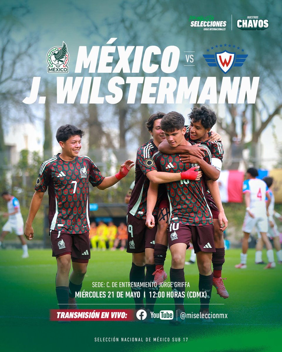 #Sub17 | ¡Tenemos una cita mañana! 🔥

Nuestra Selección juega su tercer partido de la Copa Canteras de América ante <a href="/WilstermannCD/">Club Deportivo Jorge Wilstermann</a>. ⚽

Nos vemos mañana aquí ➡️ youtube.com/watch?v=aNlGiE…

#ProyectoSelecciones | #NuestrosChavos