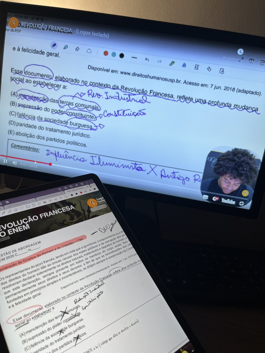 rabiscando o material da revolução francesinha <a href="/logos_isolada/">Logos | Isolada de Humanas</a> 💛