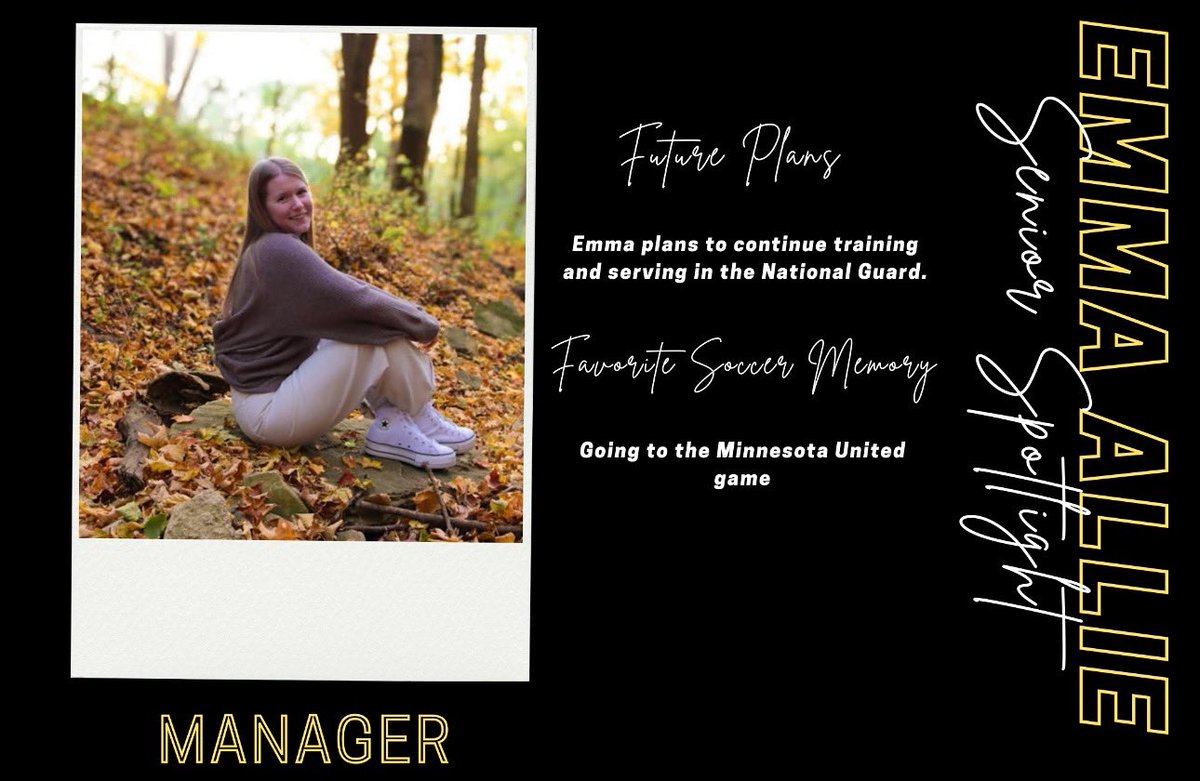 💛SENIOR SPOTLIGHT- EMMA ALLIE🖤
Thank you for your hard work and dedication to the Clear Lake Girls’ Soccer program. We appreciate everything you do! We will miss you and wish you the best! ⚽️🦁