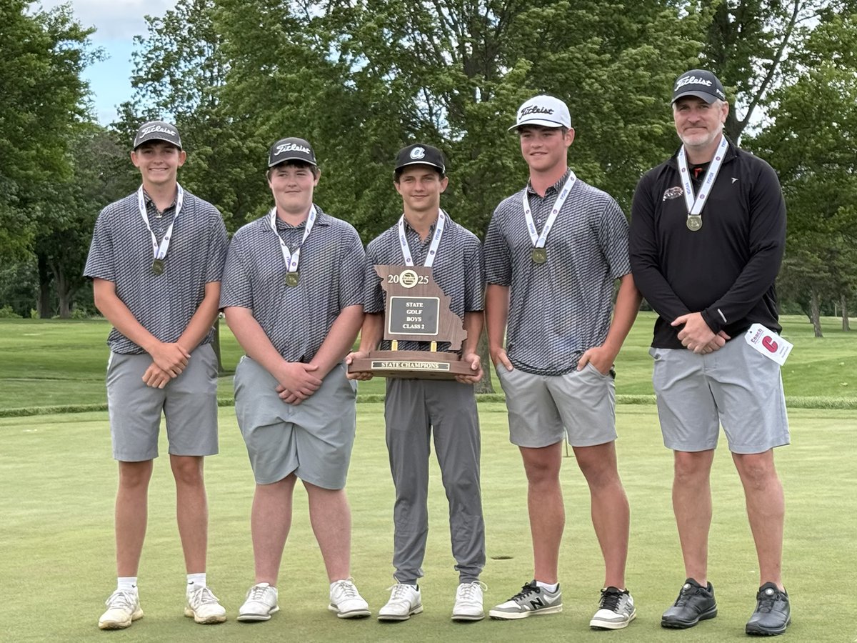 Congrats to the PHS golf team on winning the Class 2 state championship!  <a href="/wearepalmyra/">Palmyra R-1 School District</a> <a href="/coachbrea/">Brian Rea</a>