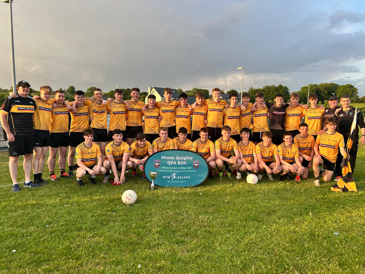 Sligo GAA (@sligogaa) on Twitter photo A busy busy evening yesterday for our Coiste na nOg overseeing six finals across three divisions of the <a href="/shanequigley14/">Shane Quigley</a> <a href="/newireland/">New Ireland Assurance</a> U18 Leagues. In the U18A Cup played at Scarden <a href="/GAABallymote/">Ballymote Round Towers GAA</a>/<a href="/bunninaddengaa/">Bunninadden GAA</a> fashioned a three point win over <a href="/molaisegaels/">Naomh Molaise Gaels GAA Club</a> - 2-16 to 2-13 A busy busy evening yesterday for our Coiste na nOg overseeing six finals across three divisions of the <a href="/shanequigley14/">Shane Quigley</a> <a href="/newireland/">New Ireland Assurance</a> U18 Leagues. In the U18A Cup played at Scarden <a href="/GAABallymote/">Ballymote Round Towers GAA</a>/<a href="/bunninaddengaa/">Bunninadden GAA</a> fashioned a three point win over <a href="/molaisegaels/">Naomh Molaise Gaels GAA Club</a> - 2-16 to 2-13