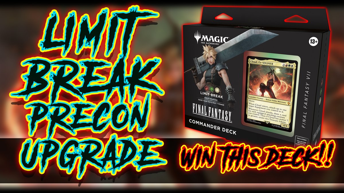Hey everyone! our THIRD Final Fantasy Giveaway is live over on the YT page now!  Go check out the Limit Break Precon Upgrade video to enter! As always, not required for entry but helps us out,

✅ LIKE!
✅ FOLLOW!
✅ SUBSCRIBE!
✅ REPOST!
✅ COMMENT!
✅ TAG A FRIEND!