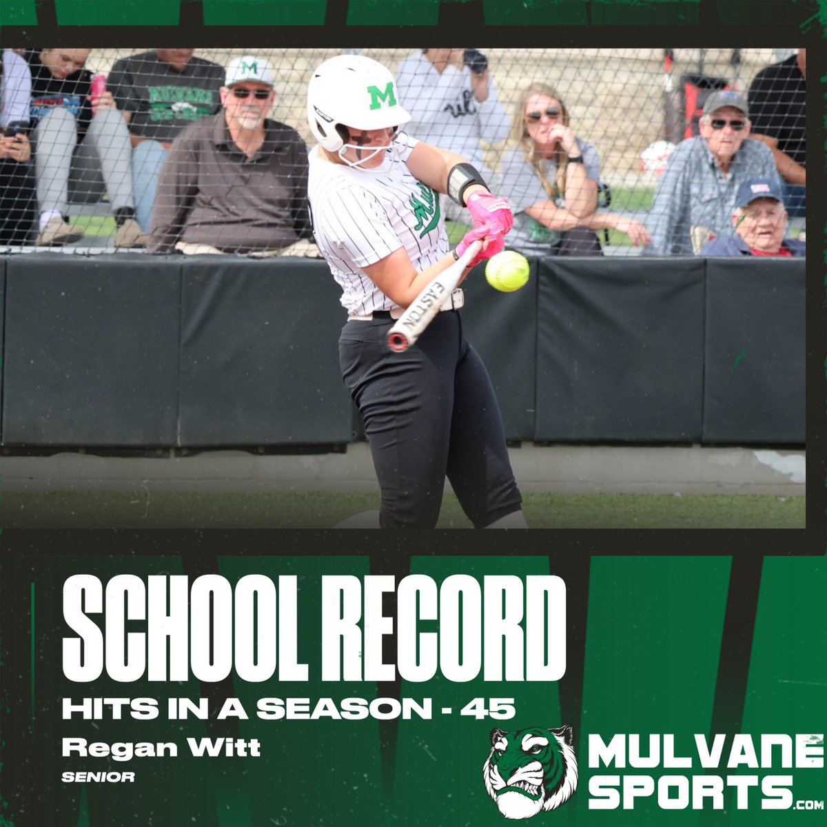 Mulvane Sports (@mulvanesports) on Twitter photo ๐ฅ CONGRATS to senior Regan Witt who broke the school record for hits in a season with 45 hits this year. The hits in a season record was held by former Wildcat Madison Phipps who had 41 hits just one year ago. Way to go Regan!! ๐ช
<a href="/sportsinkansas/">Sports in Kansas</a> <a href="/VypeKS/">VYPE Kansas</a> <a href="/MulvaneSoftball/">Mulvane Softball</a> ๐ฅ CONGRATS to senior Regan Witt who broke the school record for hits in a season with 45 hits this year. The hits in a season record was held by former Wildcat Madison Phipps who had 41 hits just one year ago. Way to go Regan!! ๐ช
<a href="/sportsinkansas/">Sports in Kansas</a> <a href="/VypeKS/">VYPE Kansas</a> <a href="/MulvaneSoftball/">Mulvane Softball</a>