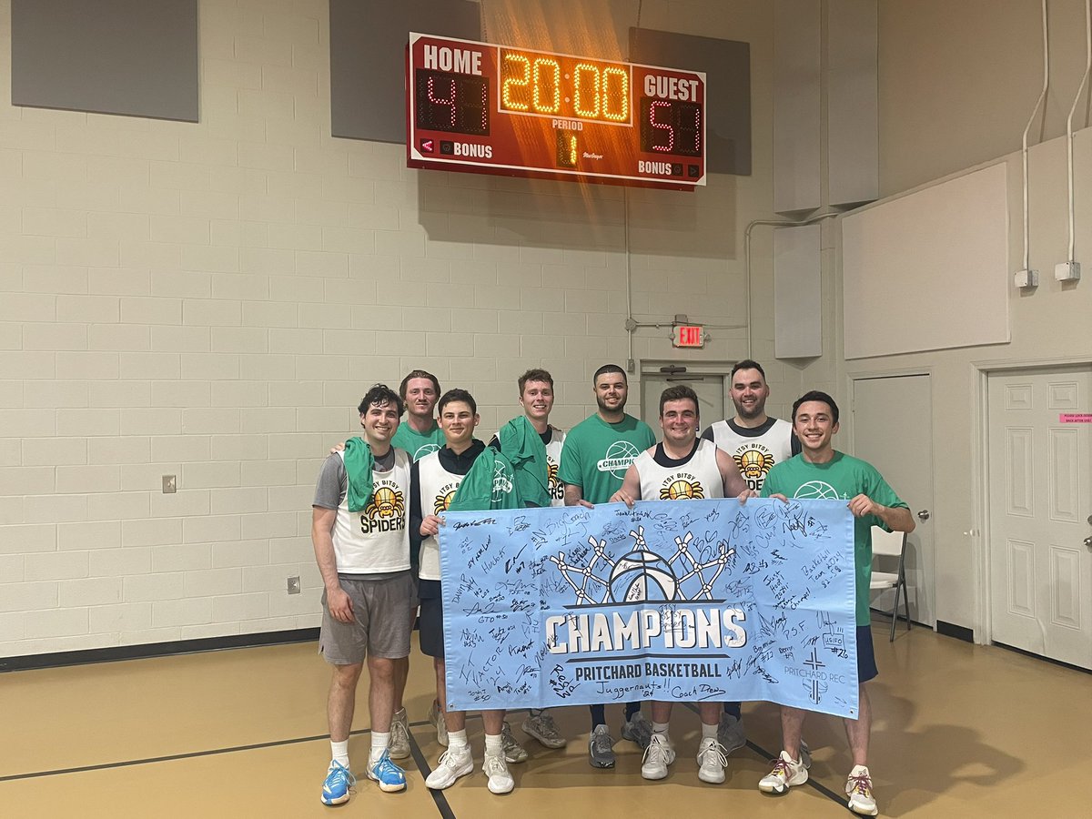 Congrats to the Spiders for winning the Tuesday League Championship!!