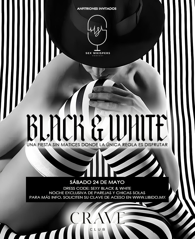 Libido (@libidosw) on Twitter photo Este sábado en #CraveClub tendremos como anfitriones a los <a href="/SexWhispersMx/">Sex Whispers</a> <a href="/LilithWolf_/">Lilith & Wolf</a> <a href="/P_BWhispers/">Pink & Black</a> y nada nos llena más de alegría.
La noche perfecta para conocer parejas lindas donde se respira erotismo y libertad en cada rincón.
CÓDIGO DE VESTIMENTA: BLANCO Y NEGRO
ACCESO Este sábado en #CraveClub tendremos como anfitriones a los <a href="/SexWhispersMx/">Sex Whispers</a> <a href="/LilithWolf_/">Lilith & Wolf</a> <a href="/P_BWhispers/">Pink & Black</a> y nada nos llena más de alegría.
La noche perfecta para conocer parejas lindas donde se respira erotismo y libertad en cada rincón.
CÓDIGO DE VESTIMENTA: BLANCO Y NEGRO
ACCESO