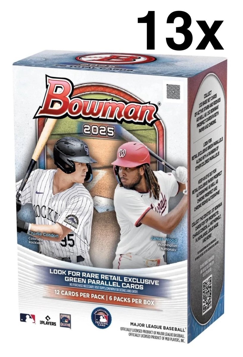 🚨NEW BREAK🚨
⚾️PYT#1069- 
13x- 25' Bowman Blasters
#thehobby 
<a href="/HobbyUnlimited/">Hobby Man</a> <a href="/BreakAmplify/">Card Break Amplify</a>