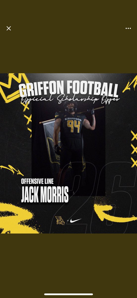thejackmorris_'s tweet image. After a great conversation with @ToddThrockmort3 I am beyond blessed to say I have received my 2nd offer from Missouri Western! #AGTG
@Coach_Koper @alexvogt76 @mwj1984 @ADWarrenton @BMolinari03 @PrepRedzoneMO @JPRockMO
