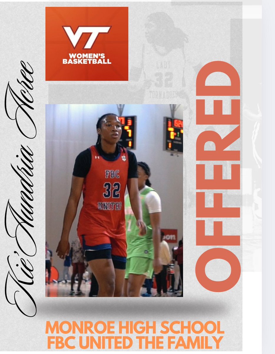 Kie'AundriaAcree2027 (@kieaundriaacre1) on Twitter photo Thankful and blessed to receive an offer from @HokiesWbb. Grateful for <a href="/CoachMeganDuffy/">Megan Duffy</a> and her staff for believing in me and my abilities. I promise to keep working hard!!! <a href="/ItoroColeman/">Coach Itoro</a> Thankful and blessed to receive an offer from @HokiesWbb. Grateful for <a href="/CoachMeganDuffy/">Megan Duffy</a> and her staff for believing in me and my abilities. I promise to keep working hard!!! <a href="/ItoroColeman/">Coach Itoro</a>