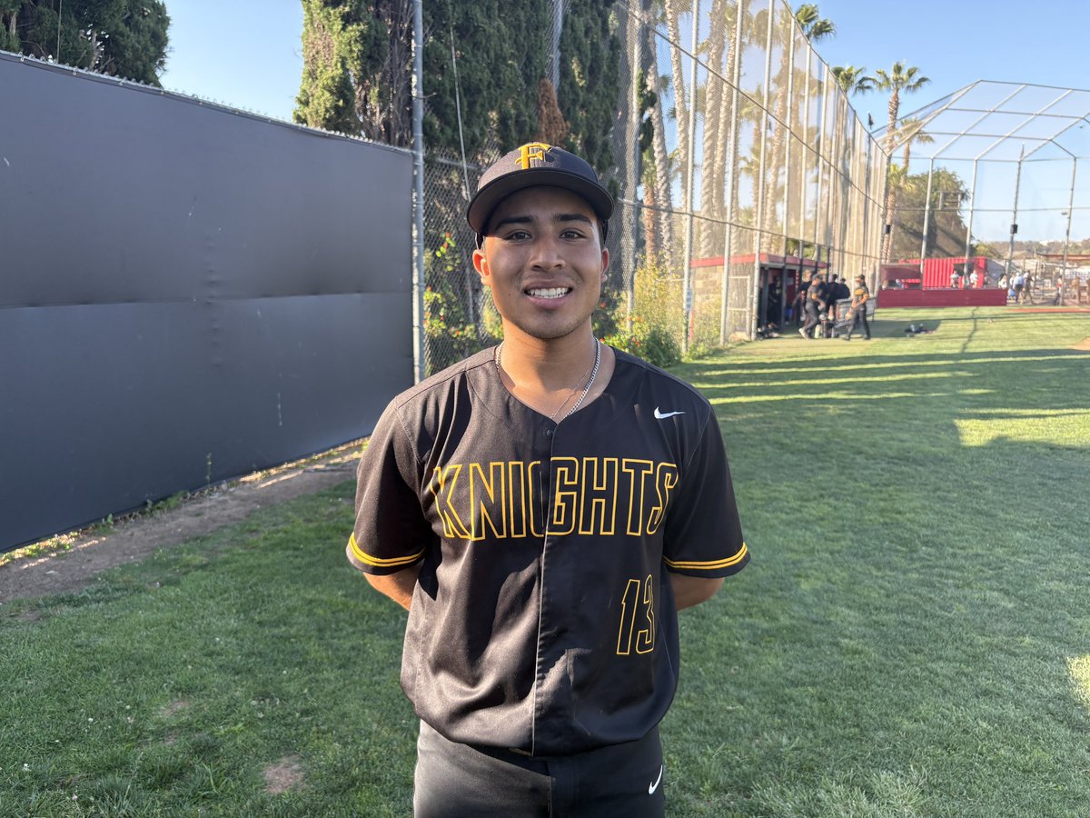 Division 2 baseball: Foothill beats San Clemente 3-2. 

Ezekiel Vargas (below) hit a double and a home run for the Knights. Kyle Telson stranded four runners on base in 2 clutch innings to earn the save. Foothill hosts Mater Dei Friday <a href="/SteveFryer/">Steve Fryer</a> <a href="/FoothillBasebal/">Foothill Knights Baseball</a> <a href="/latsondheimer/">eric sondheimer</a>