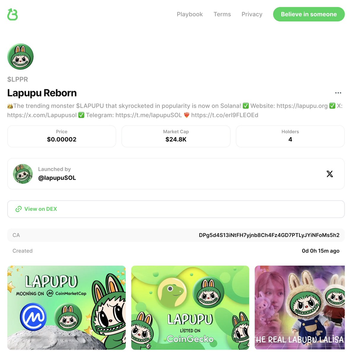 $LAPUPU tweet media