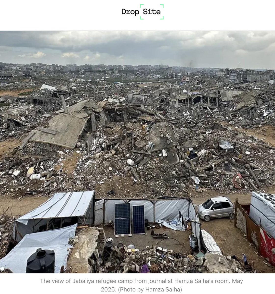 This photo taken by <a href="/edwardmsalha/">Hamza Salha</a> from his room in Jabaliya. Story in reply: