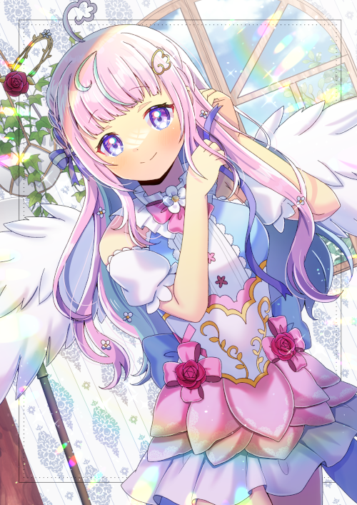 「Vtuberのぽわりぽあちさんを描かせて頂きました!リクエスト有難うございます 」|ヒヨヨ@skeb募集中のイラスト