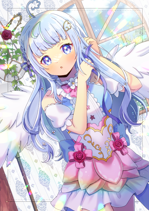 「Vtuberのぽわりぽあちさんを描かせて頂きました!リクエスト有難うございます 」|ヒヨヨ@skeb募集中のイラスト
