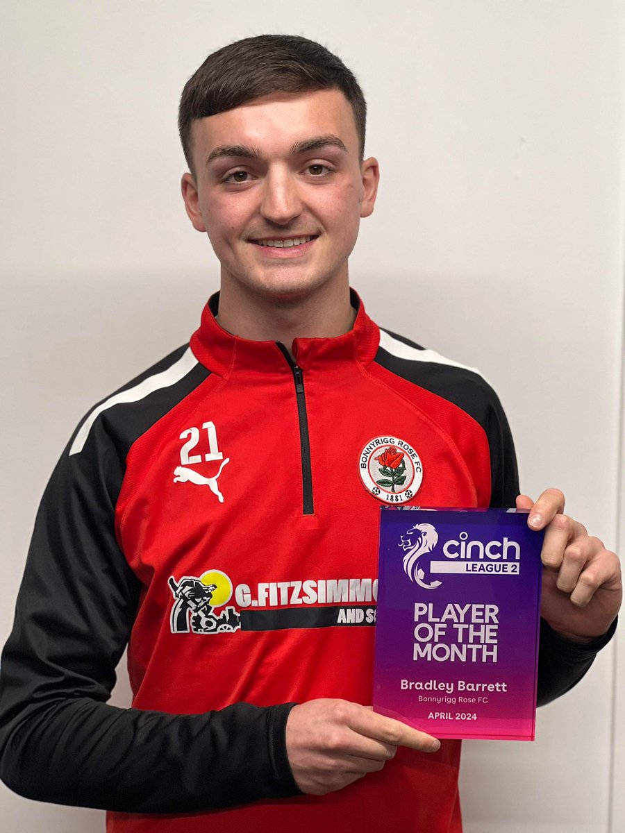 Can’t thank the club and everyone associated with Bonnyrigg Rose enough. I’m grateful for the opportunities and experiences that this club has given me. I wish the club nothing but success in the future🌹❤️