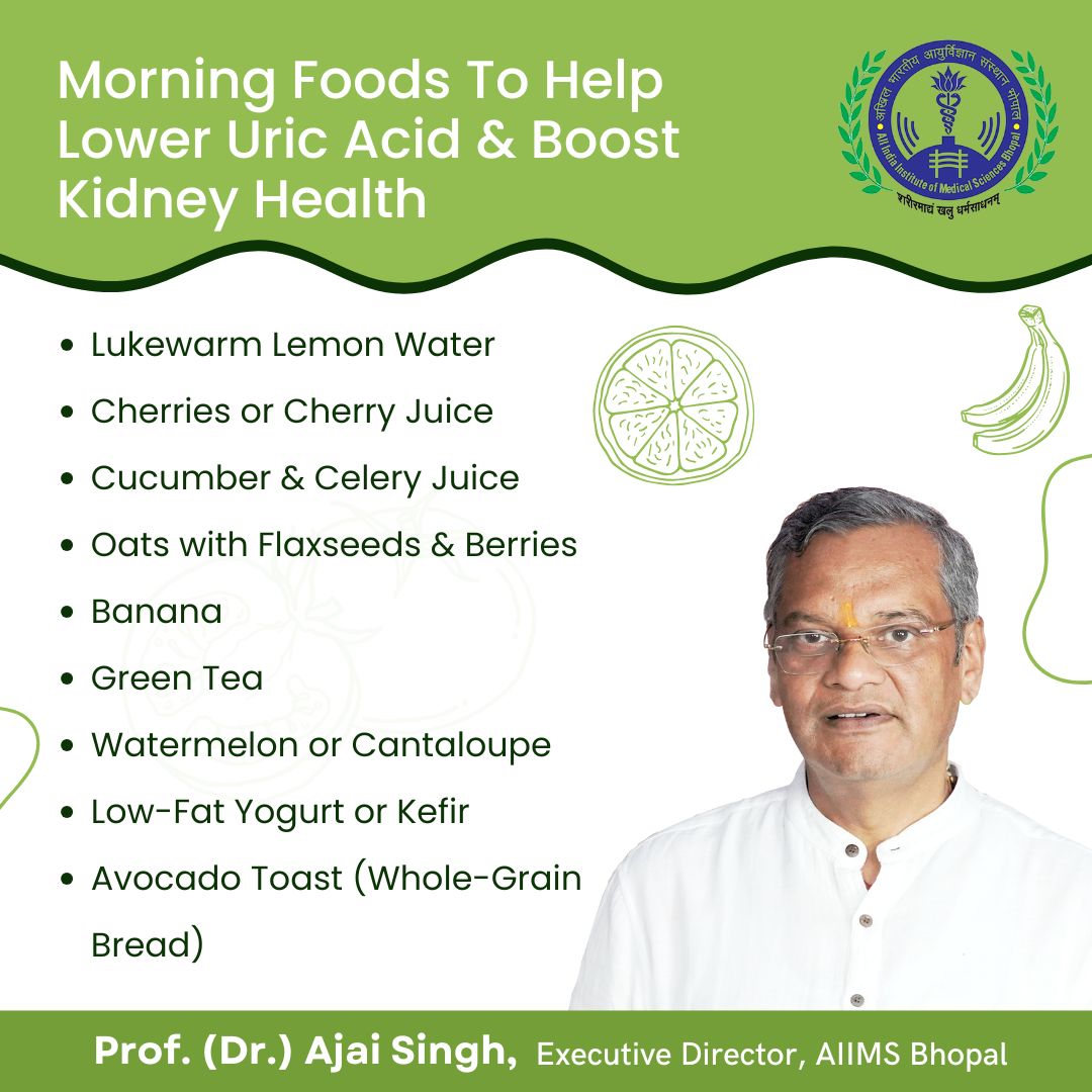 DrAjaisingh_'s tweet photo. Morning Foods To Help Lower Uric Acid & Boost Kidney Health.
#healthyfood #morningfood #awareness #healthylifestyle #healthcare #healthministry #JPNadda #AnupriyaPatel #prataprabganpatrabjadhav #homeaffairsmin #GovernorofMp #AdditionalChiefSecretary https://t.co/nsv5n9ZQUD