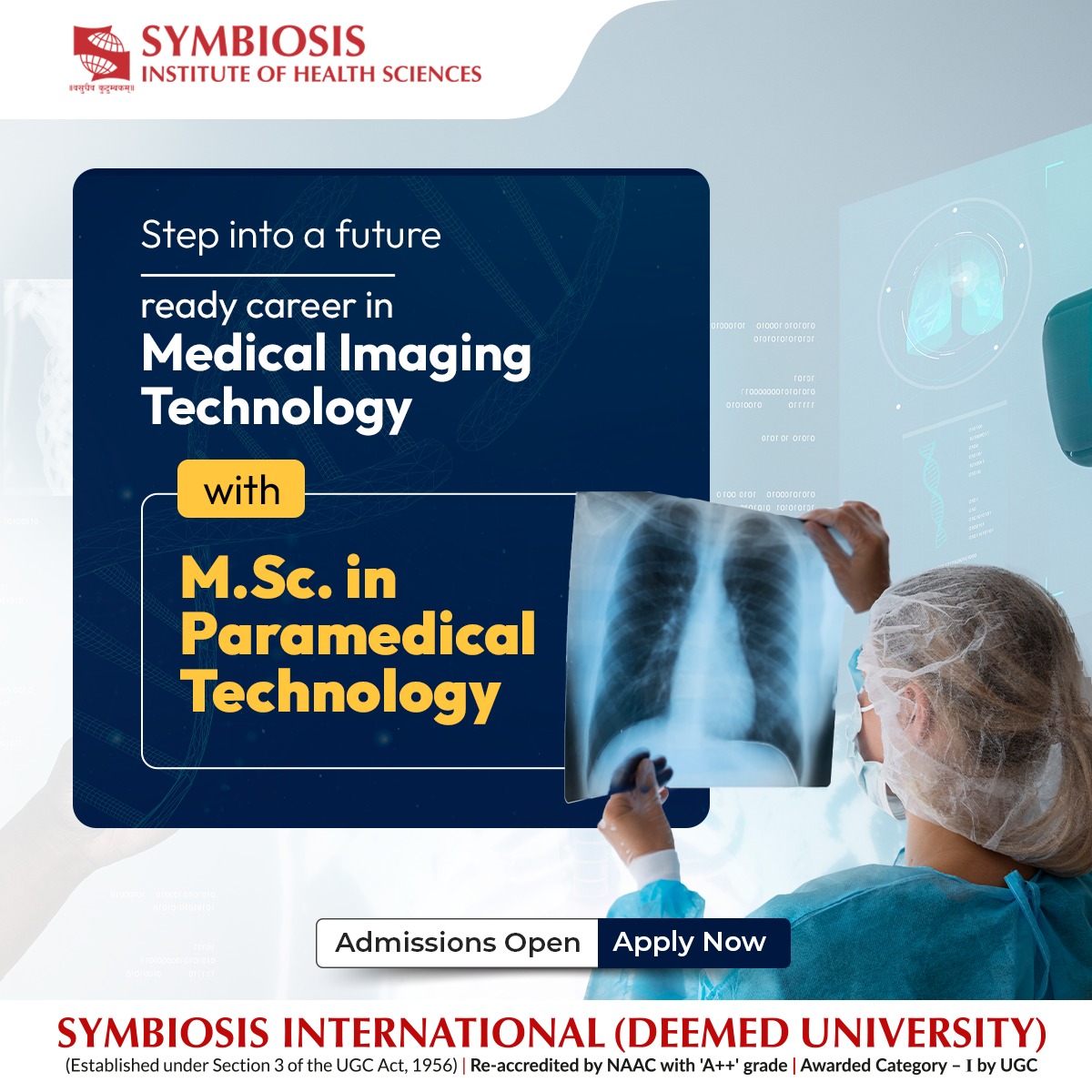 sihs_tweets's tweet image. #medicalimagingtechnology#paramedicaltechnology#mscparamedicaltechnology #SymbiosisSIHS#SymbiosisHealthcareCourses#CareerInHealthcare #AdmissionsOpen2025#applynow