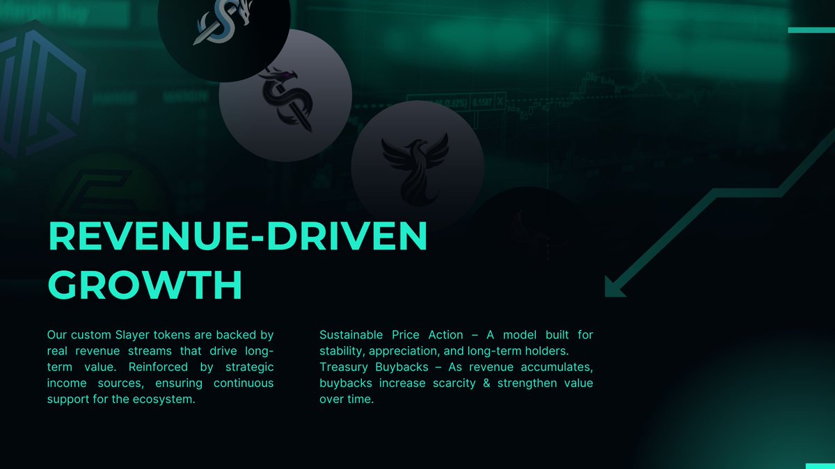 🔹SLAYER TOKENS: Built for Strength &amp; Sustainability🔹

Our custom SLAYER tokens aren’t just fueled by hype—they're backed by real revenue streams that drive long-term value.

These aren’t just another set of tokens—they’re a financial powerhouse with real backing. 🚀💎