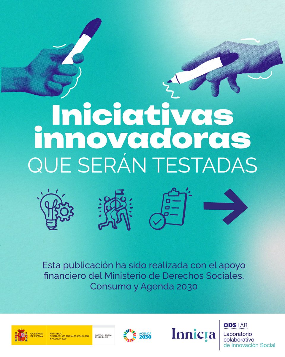 innicia_'s tweet photo. Buscamos que los proyectos no se queden sobre el papel, sino que tengan un impacto real. Tras el desarrollo de los grupos de trabajo durante abril, llega el momento de testar 2 iniciativas cocreadas del #ODSLab para mejorar las condiciones laborales en el #TercerSector 👇 https://t.co/05FJqJv42K