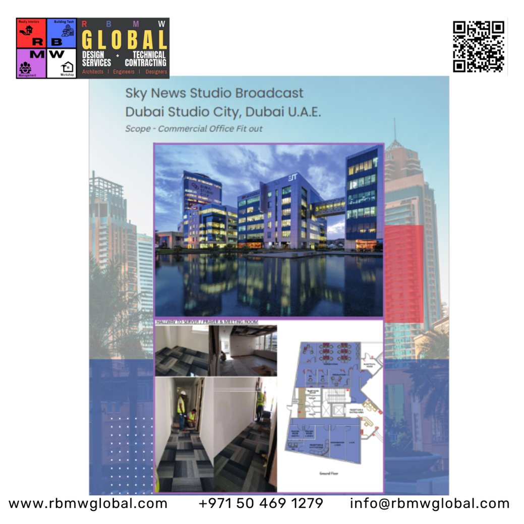 RBMWGlobal's tweet image. 🎥 Sky News Arabia Studio
Executed during my tenure at Previous Company
From acoustics to infrastructure—delivering a world-class broadcast hub in Dubai Studio City. Proud to be part of this media landmark.
#BroadcastDesign #StudioFitOut #RBMWGlobal