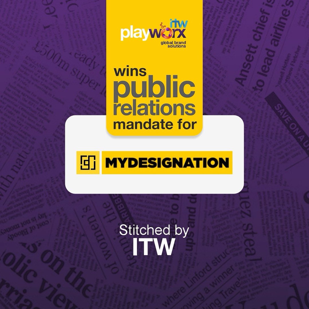 We are excited to announce that ITW Playworx has been appointed as the PR and Communications agency for MYDESIGNATION.com, a bold new-age lifestyle brand redefining the way we view work and identity! 💼✨

#MYDESIGNATION | #ITWPlayworx |