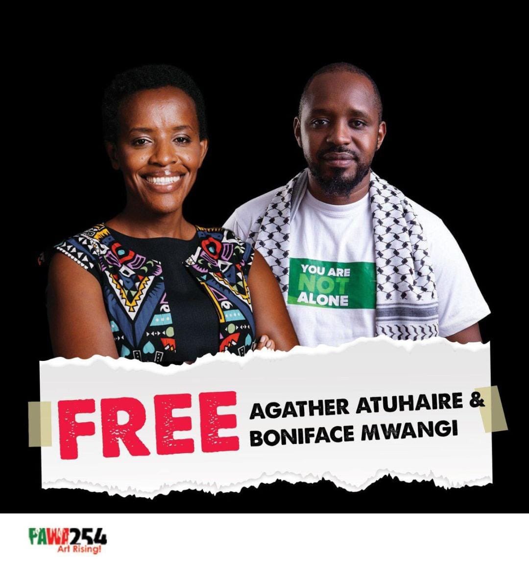 No one knows where Boniface Mwangi and Agather are!