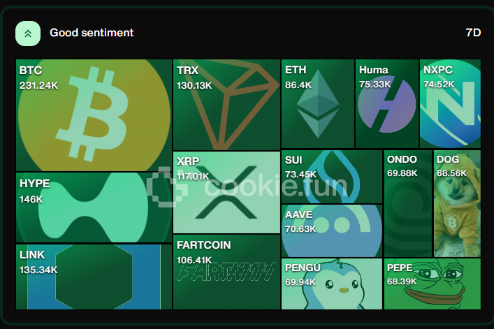 Cookie Fun gets it

$DOG with top positive mindshare

Higher than PEPE and any other "old" meme coin
