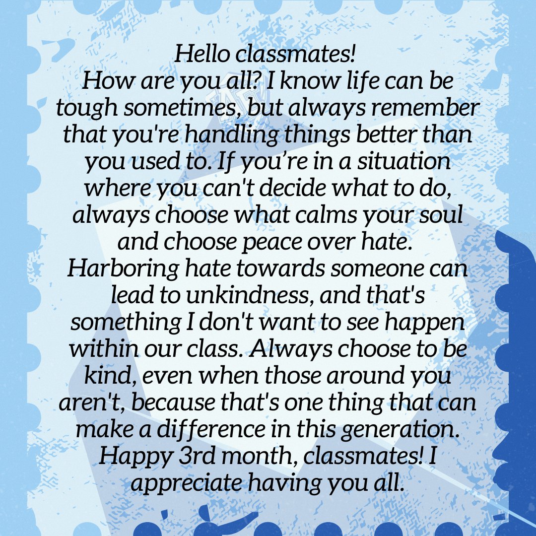 [#TRAINEEAE_HARVEY] MÆSSAGE

Hello Classmaetes!

Today, we celebrate not just the 3rd Monthsary of Trainee AE, but also the day our Classmaetes family began.

Through every step, your love and support have been our strength—and now, Trainee AE has a heartfelt message just for you