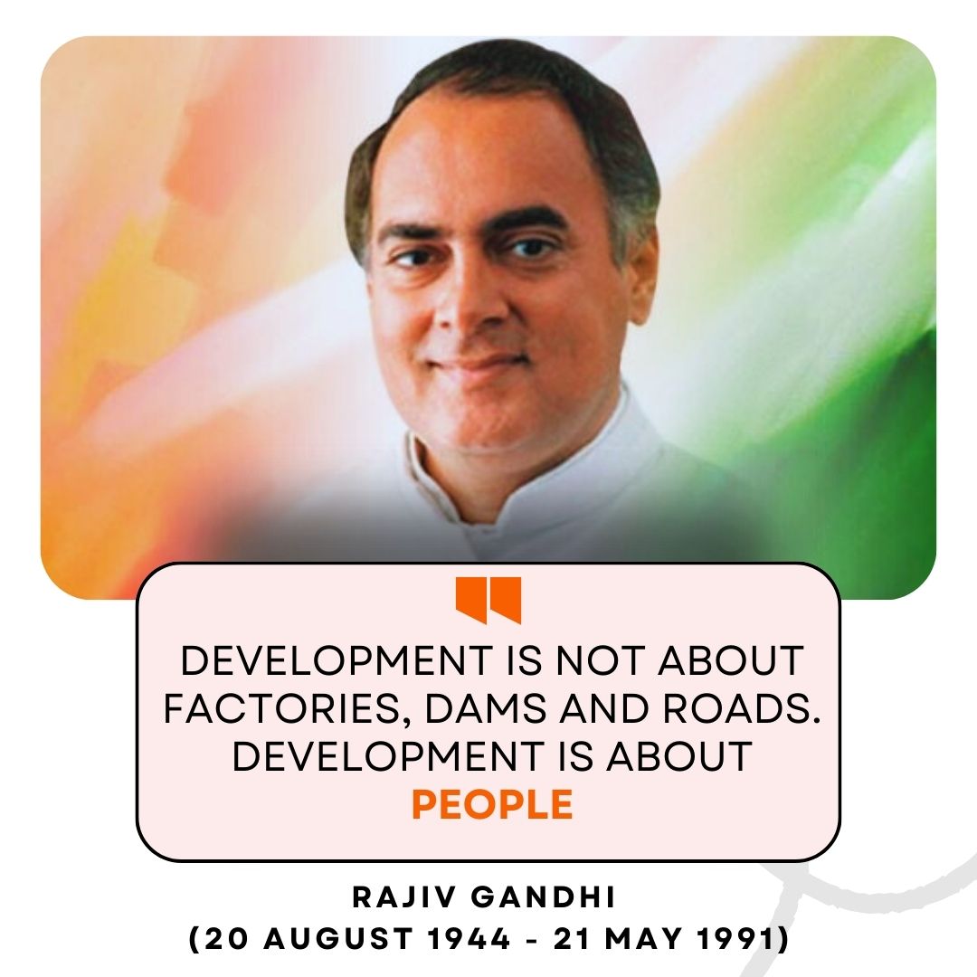 #RajivGandhi once said, "India is an old country, but a young nation..." 
Rajiv Gandhi dreamt of a modern, inclusive India.
His push for science, tech, and local governance still shapes our journey forward. 
Remembering him today with gratitude.
#RememberingRajivGandhi