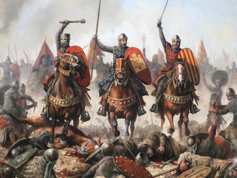 historiabar's tweet photo. En 1212, en la batalla de las Navas de Tolosa, los reyes cristianos unieron fuerzas para derrotar al imperio almohade.
Fue una de las mayores batallas medievales de Europa.
Cientos de caballeros, miles de infantes, y una victoria que cambió la Reconquista. https://t.co/U87U0wzxbI