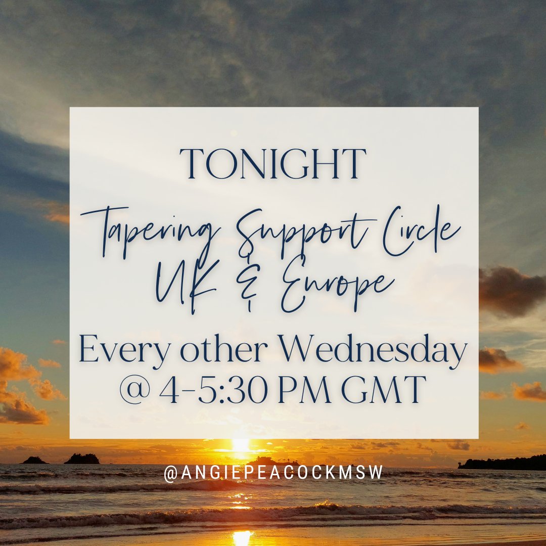 angpeacock1111's tweet photo. Please join us this evening @ 4 PM GMT for our Tapering Support Circle - UK &amp; Europe. 

Register here: https://t.co/9RzPkplnBs

#Deprescribing #BenzoWithdrawal #TaperingSupport #Healing #Anxiety #AntidpressantWithdrawal #MentalHealthSupport #PsychotropicDrugs #IatrogenicIllness https://t.co/iBxhSltA8H