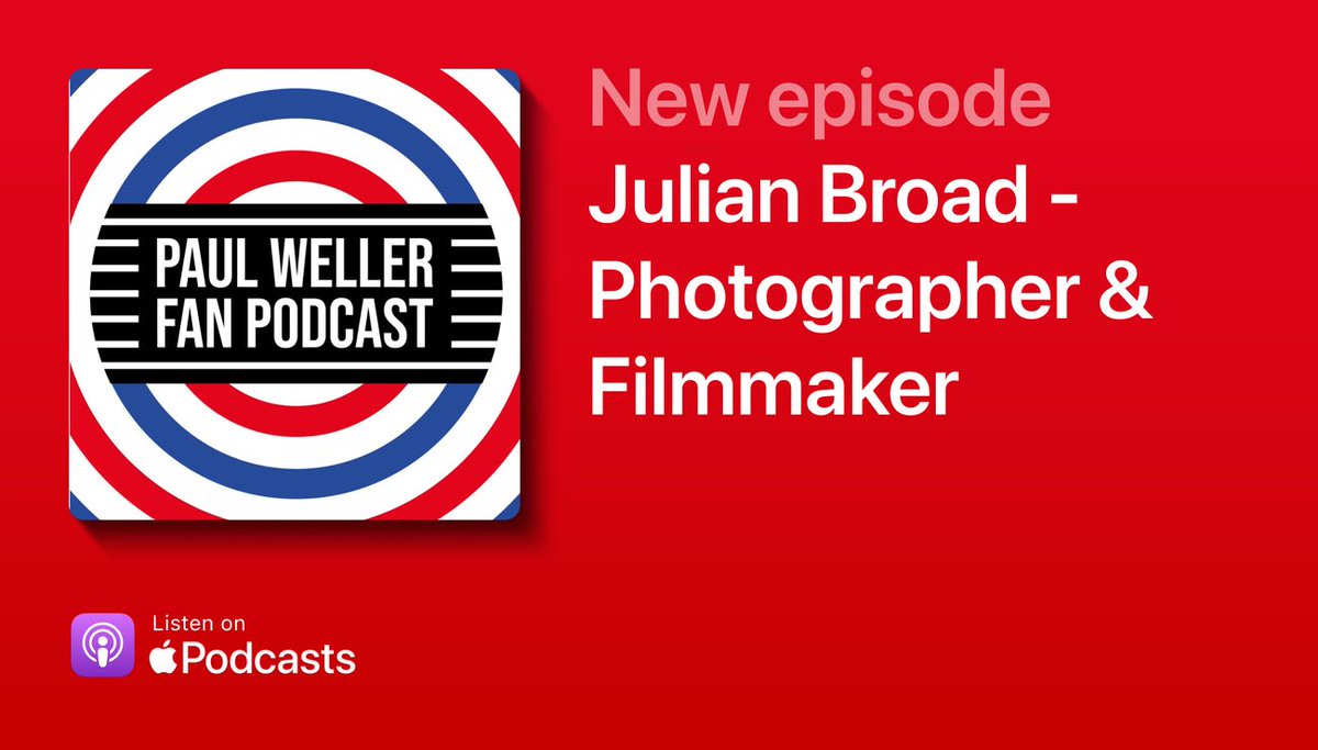 Paul Weller Fan Podcast (@wellerfanpod) on Twitter photo NEW PAUL WELLER FAN PODCAST
Photographer & Filmmaker Julian Broad joins me to talk capturing <a href="/paulwellerHQ/">Paul Weller</a> through the years - from the ā90s to Heliocentric, Sonik Kicks and beyond.
Plus: the story behind the Dancing Through the Fire book cover.
š Listen NEW PAUL WELLER FAN PODCAST
Photographer & Filmmaker Julian Broad joins me to talk capturing <a href="/paulwellerHQ/">Paul Weller</a> through the years - from the ā90s to Heliocentric, Sonik Kicks and beyond.
Plus: the story behind the Dancing Through the Fire book cover.
š Listen