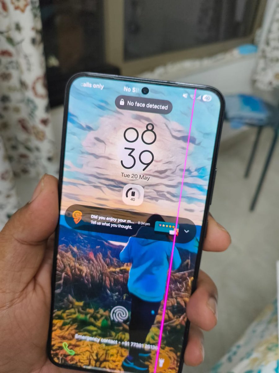 sunbeck23's tweet photo. After hearing so many stories had my own Samsung moment S22+ pink line issue. Has been perfect 3 years until now. Seems like a deliberate move to push users to new flagship device. How can you deny free replacement for issues caused by offcial update? @SamsungIndia @SamsungMobile https://t.co/hIaE5DPs1d